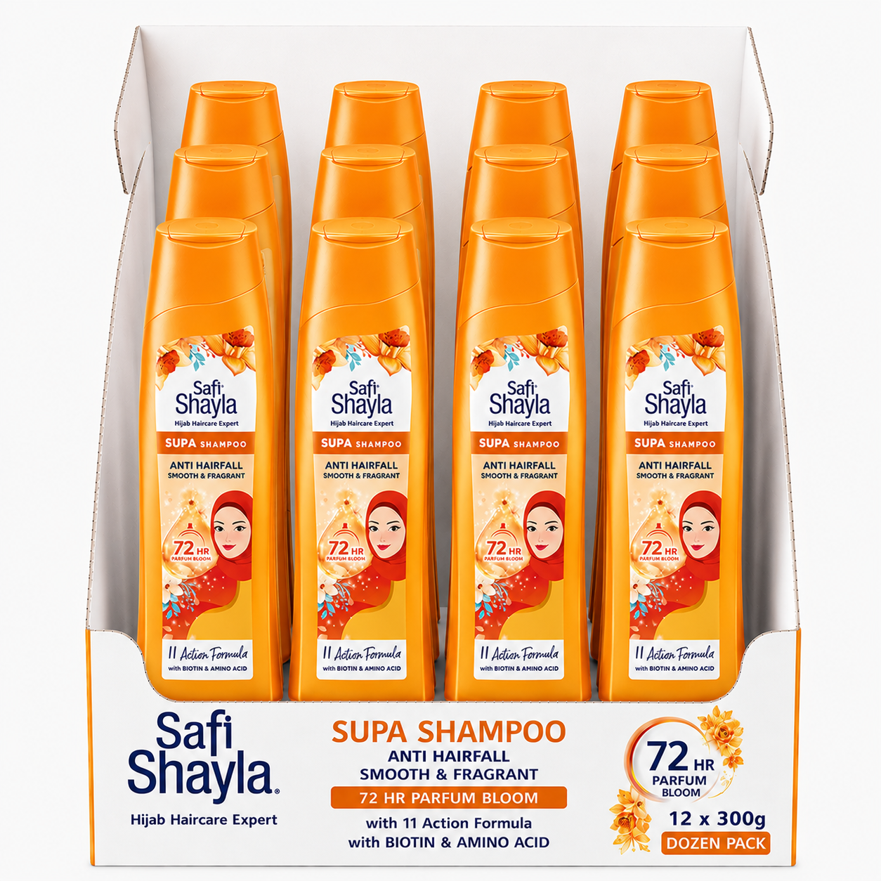 SUPA anti hairfall, smooth& fragrant shampoo 300Gm