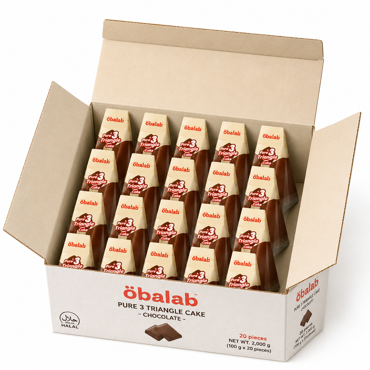 Triangle Cake- Chocolate 100g