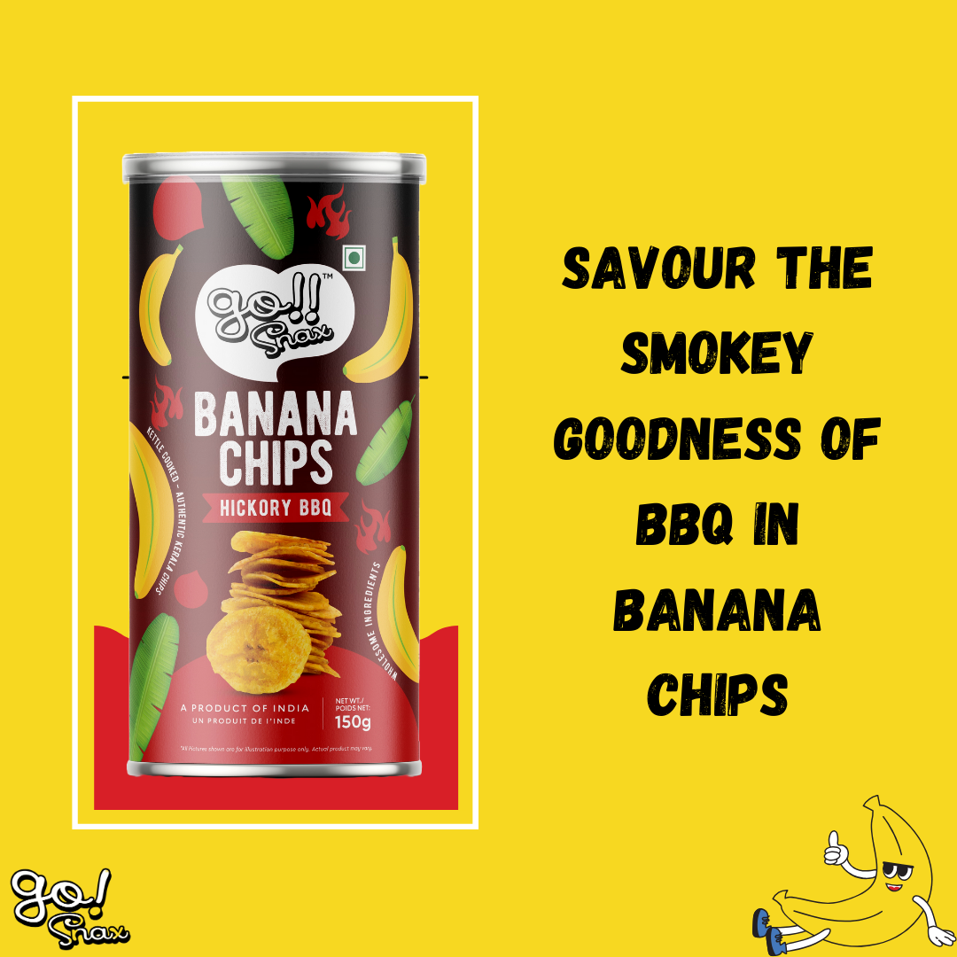 Banana Chips Hickory BBQ 150g