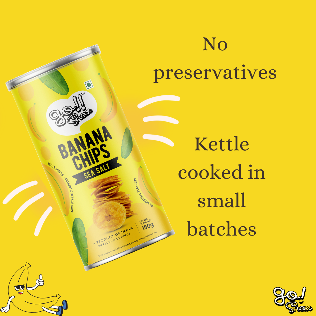 Bananna Chips Sea Salt 150g
