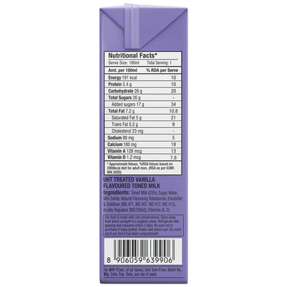 Vanilla Mikshake (Skimmed Milk)  180ml
