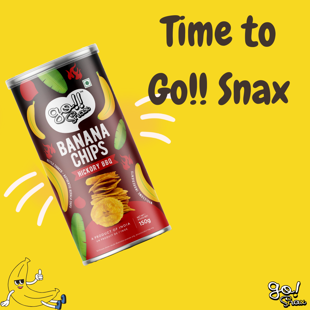 Banana Chips Hickory BBQ 150g