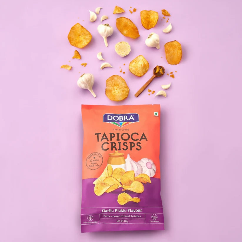 Tapioca Chips - Garlic Pickle - 60g