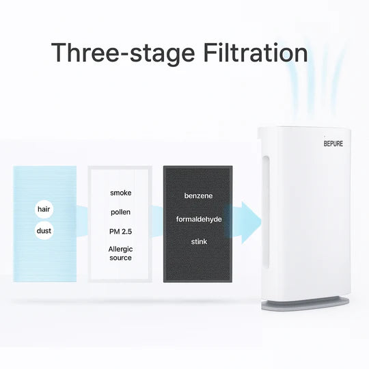 Bepure B2 Air Purifier with True HEPA Filtration with Area Upto 500 sq ft