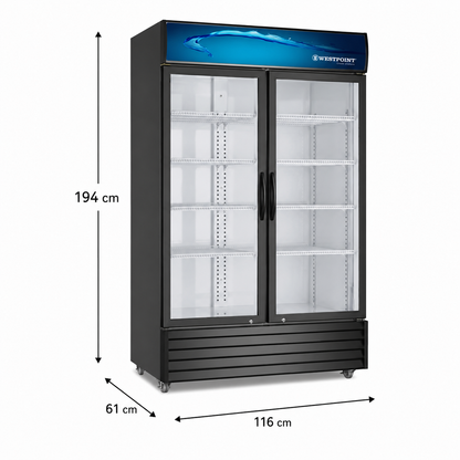 2Door Chiller With Self Closing Doors 560W (WPSN8217T2) - 800Liter