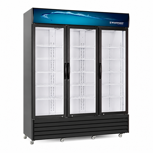 3Door Chiller With Top Canopy&Light (WPSN-4017T) - 1800Litre