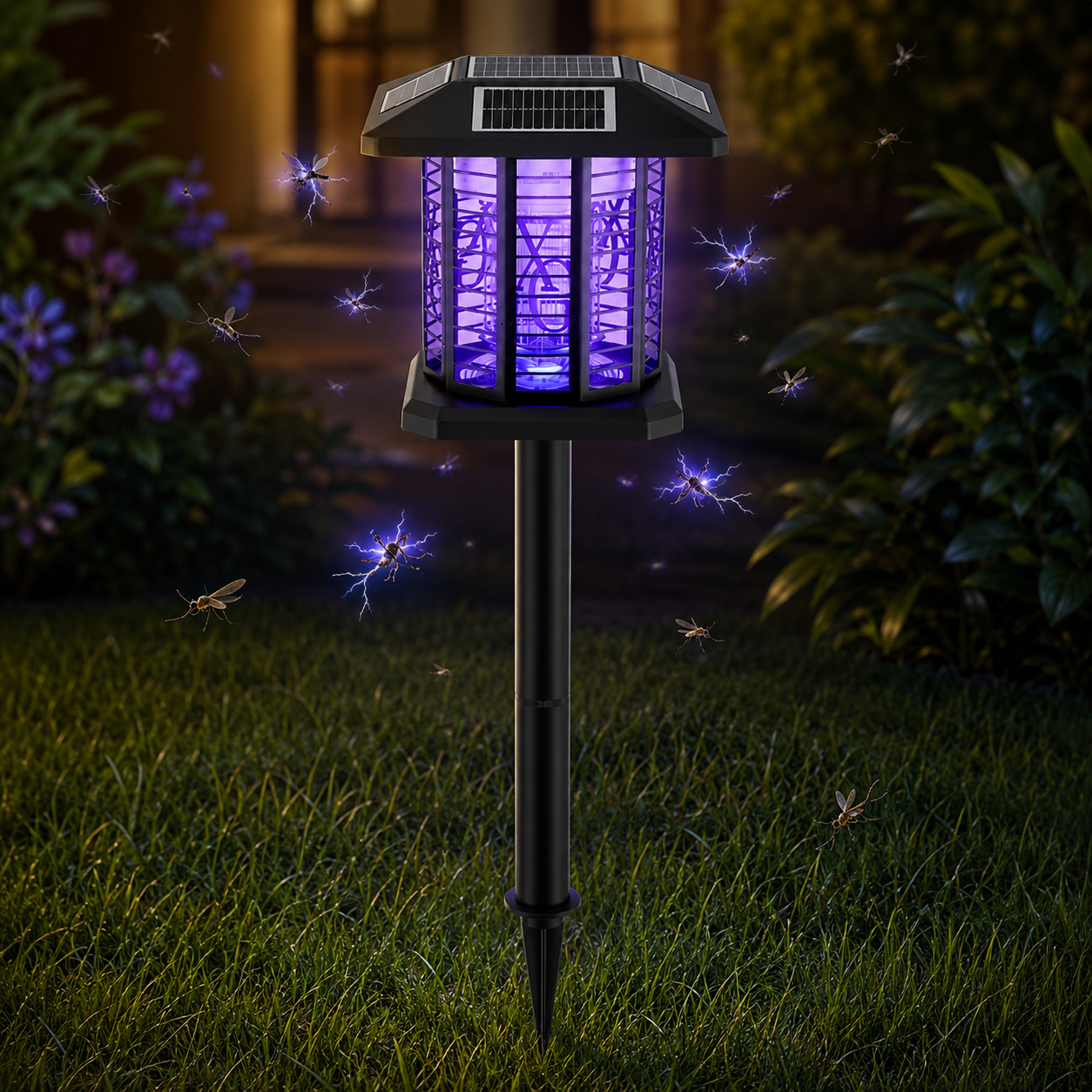 Solar-powered Insect Killer for 600 sq. ft.(Insert type)