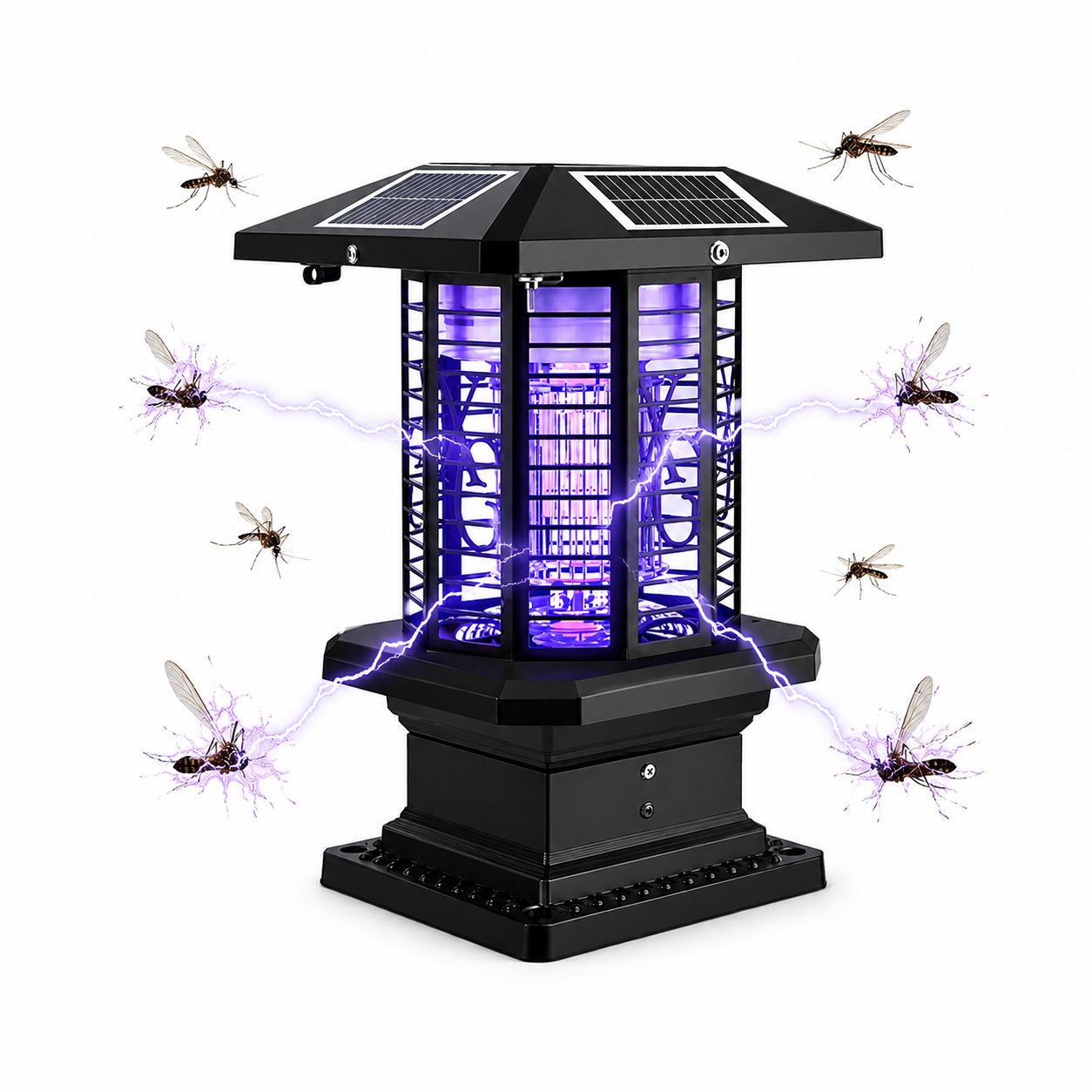 Solar-powered Insect Killer for 600 sq. ft.(Pillar Head type)