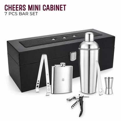 Cheers Mini Bartender Cabinet Set