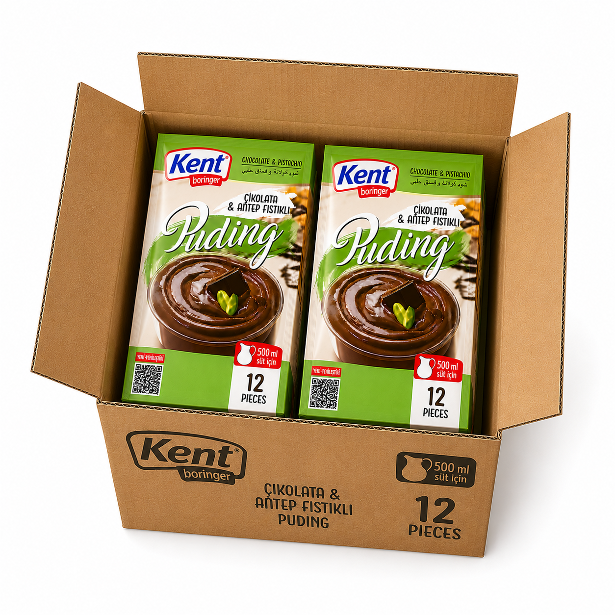 Pudding with Chocolate & Pistachio 100g