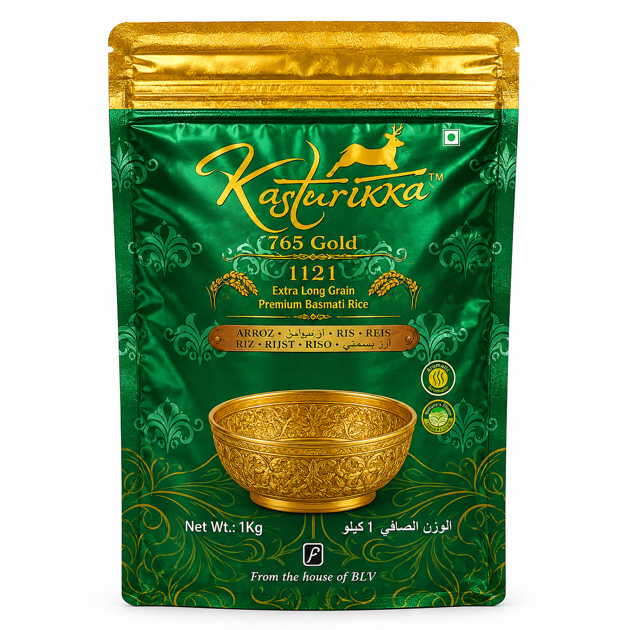 1121 Extra long grain premium steam basmati rice - 1 Kg