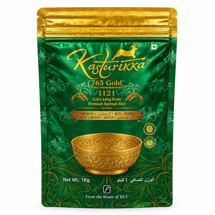 1121 Extra long grain premium steam basmati rice - 1 Kg