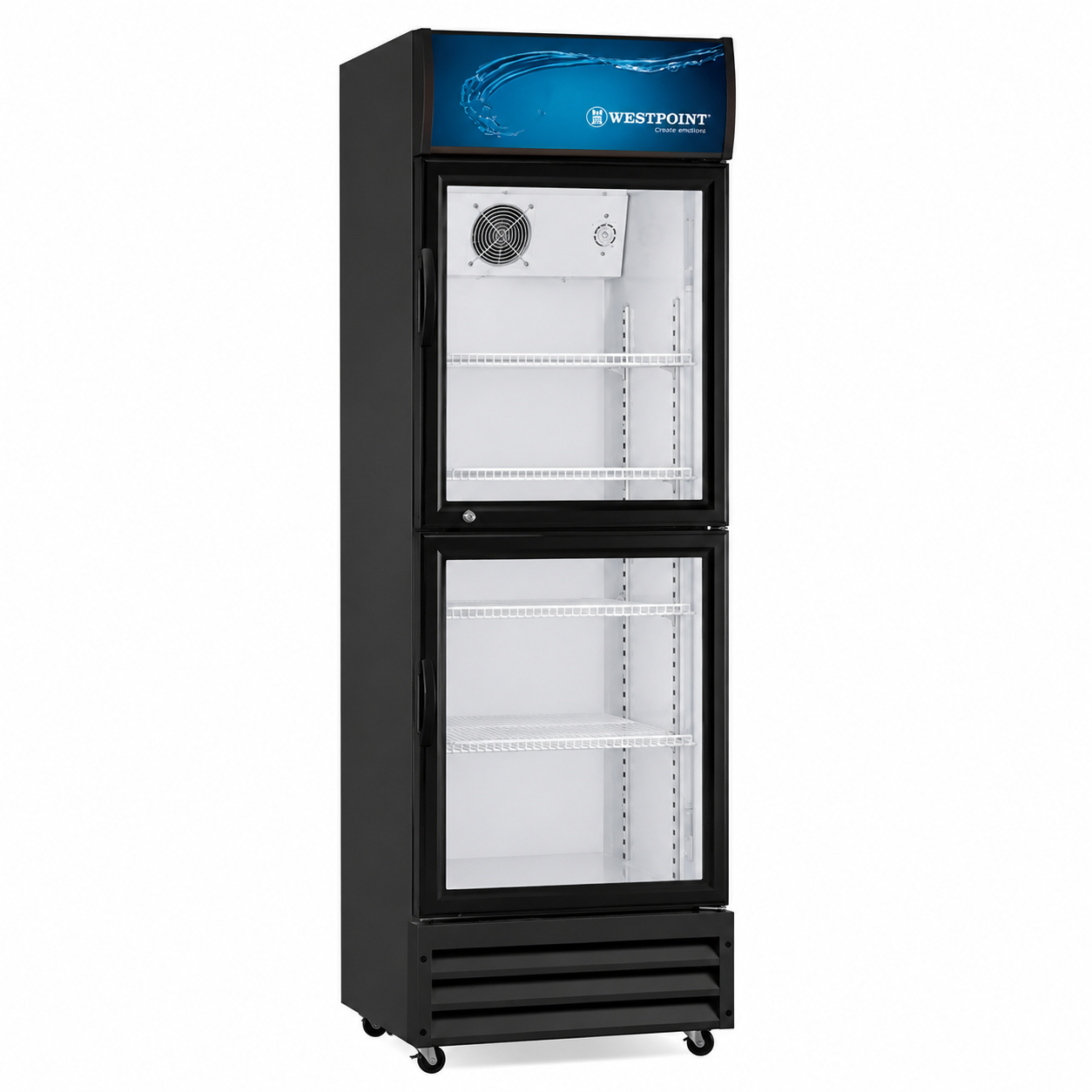 Double Door Chiller (WPSN4017T2) Black - 400Litre