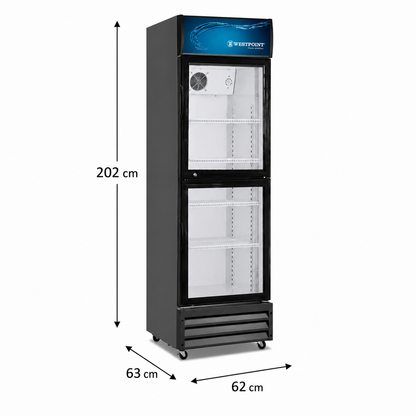 Double Door Chiller (WPSN4017T2) Black - 400Litre