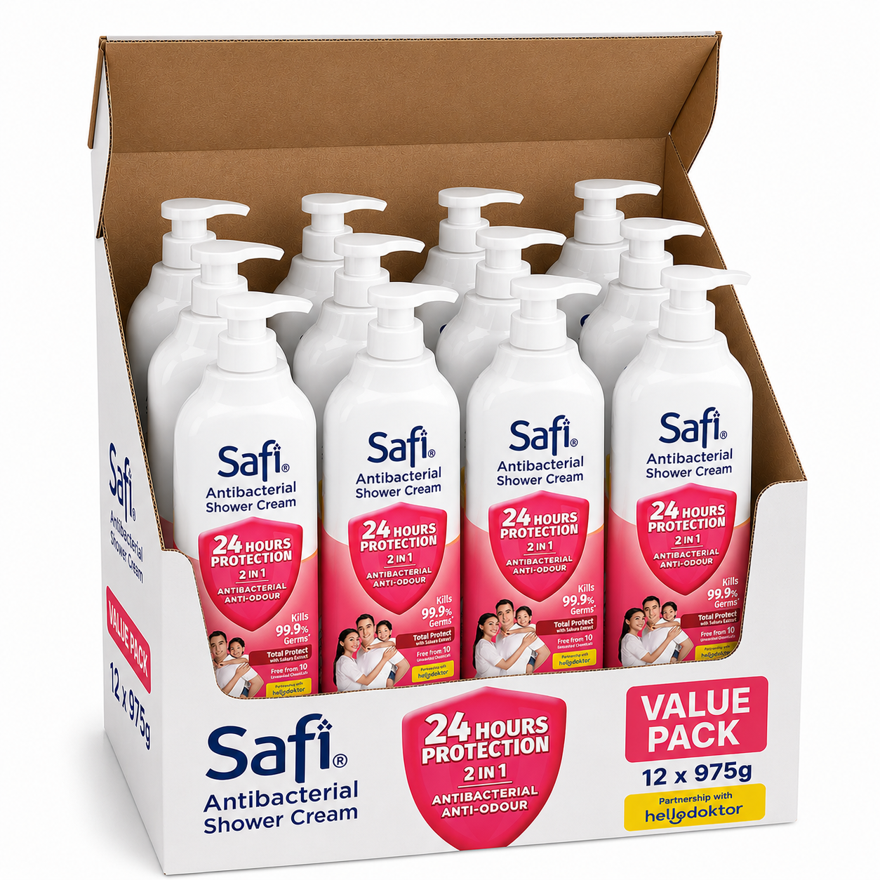 Antibact. shower cream total protect 975Gm