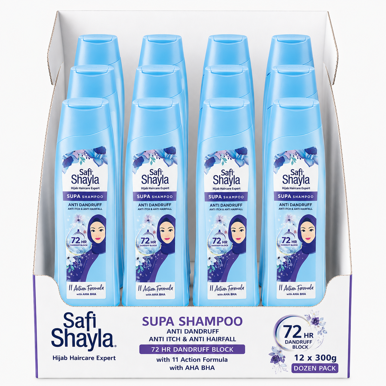 SUPA anti dandruff, anti itch & anti hairfall shampoo 300Gm