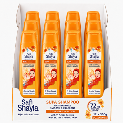 SUPA anti hairfall, smooth& fragrant shampoo 300Gm