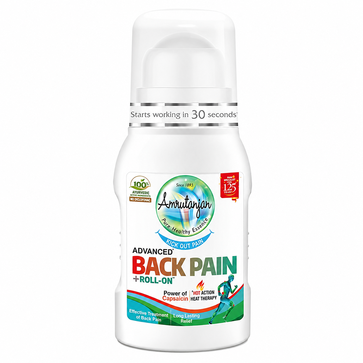 Advanced Back Pain 50ml Roll-On