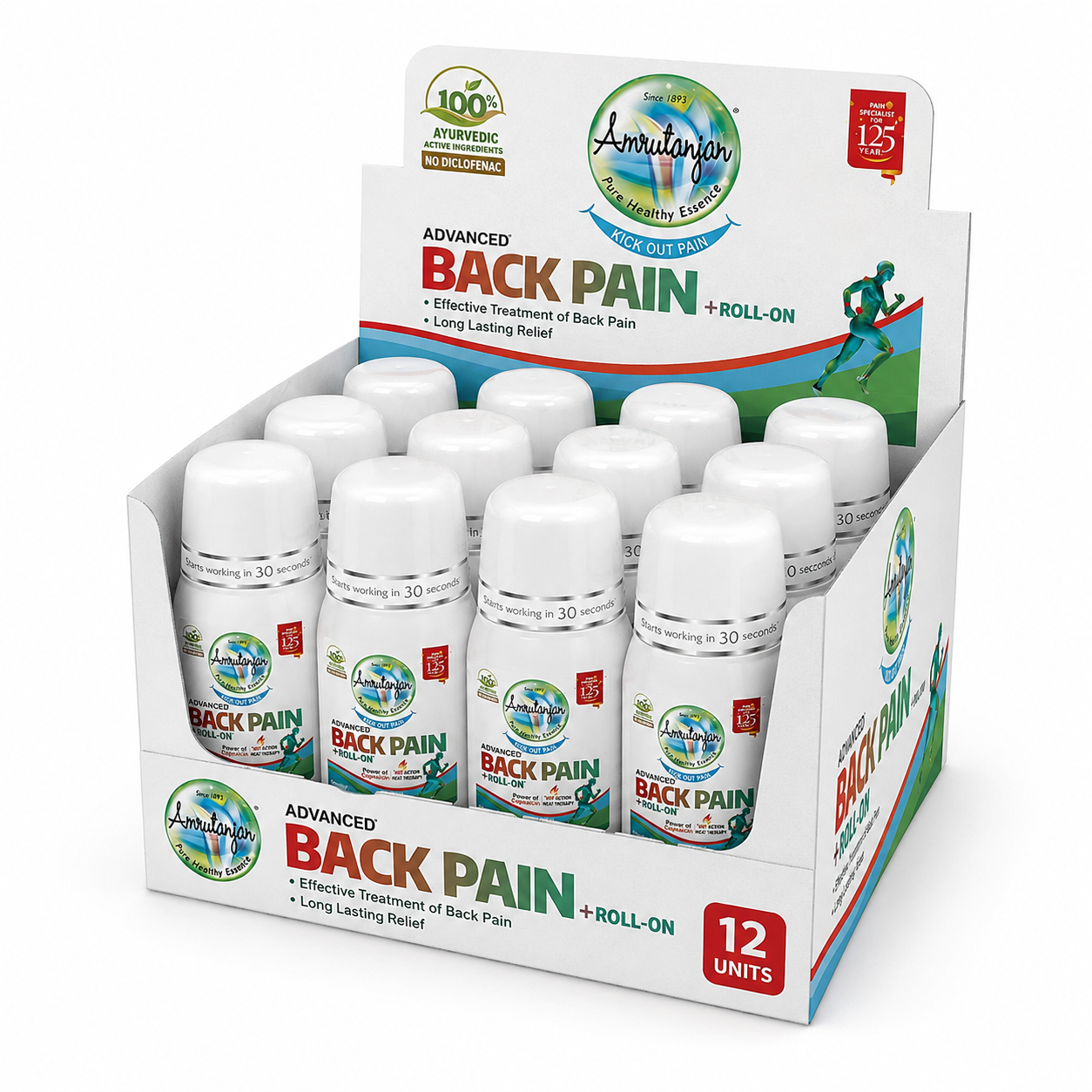 Advanced Back Pain 50ml Roll-On