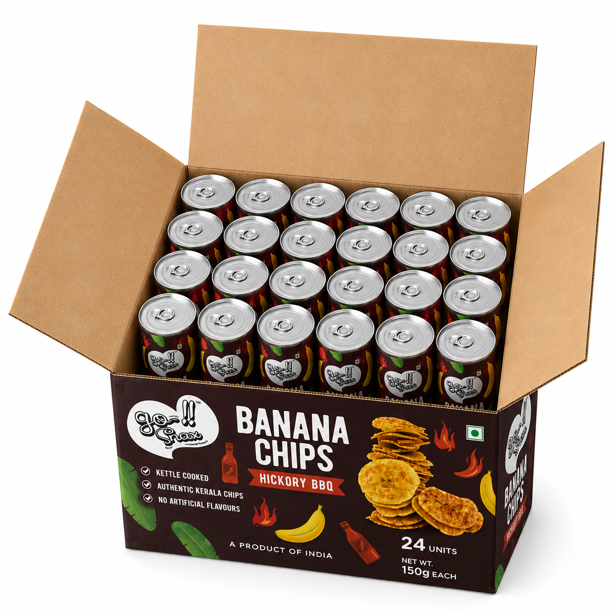 Banana Chips Hickory BBQ 150g