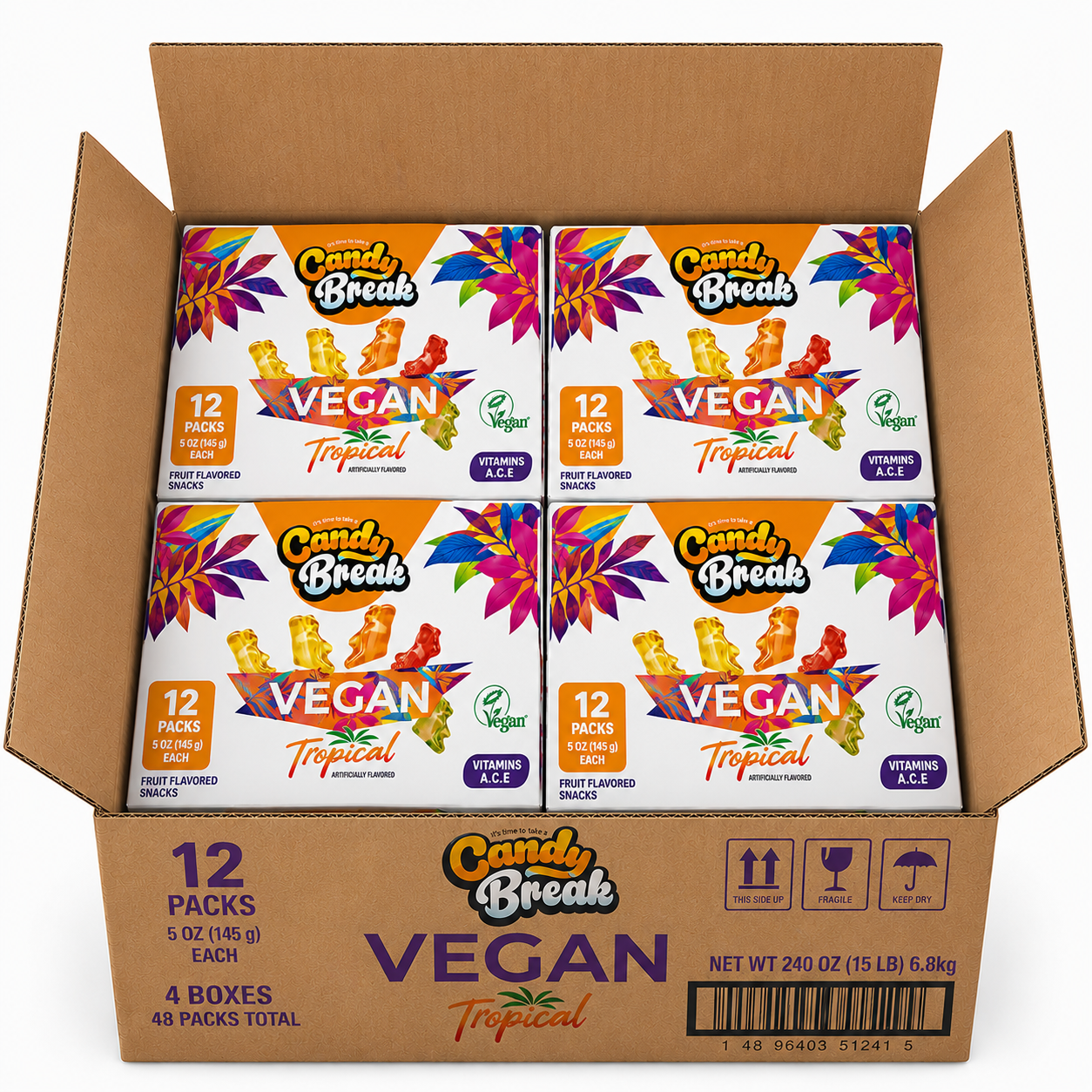 Vegan Mixed Fruit Jellies 113g