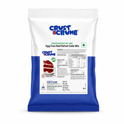 Crustovelvet RV1000 - Egg Free Red Velvet Cake Mix 5kg
