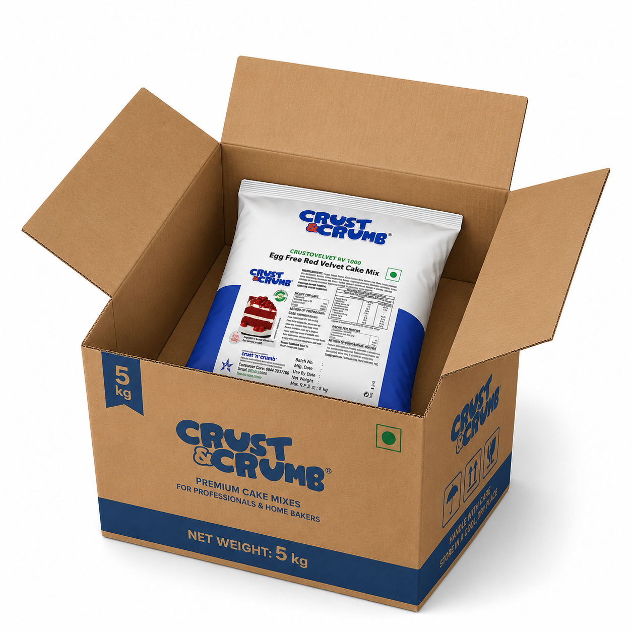 Crustovelvet RV1000 - Egg Free Red Velvet Cake Mix 5kg