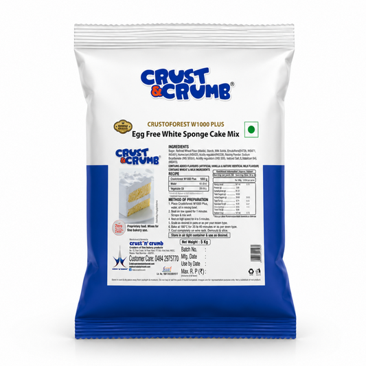 Crustoforest W 1000 Plus - Egg Free White forest Cake Mix 5kg