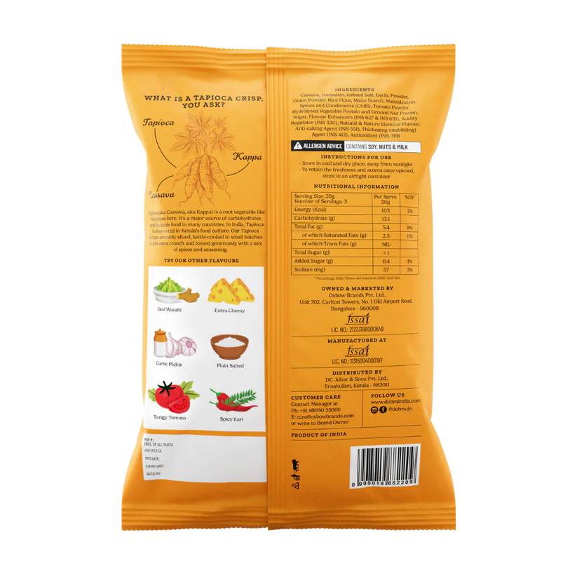 Tapioca Chips - Smoky Barbeque - 60g