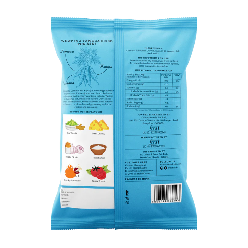 Tapioca Chips - Spicy Kari - 60g