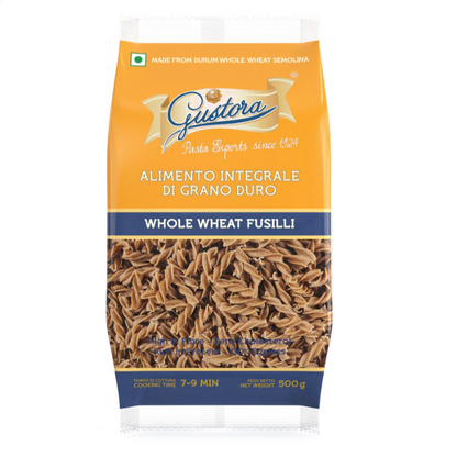 Pasta Whole Wheat Fusilli 500g