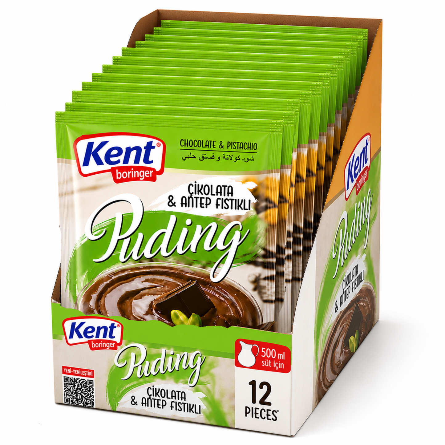 Pudding with Chocolate & Pistachio 100g